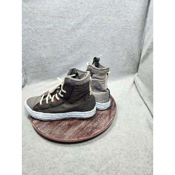 Converse Chuck Taylor All Star High-Top Sneakers Gray & Black Size 6.5 renew - Picture 7 of 14